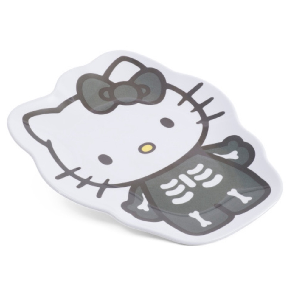Hello Kitty Skeleton Figural Melamine Tray